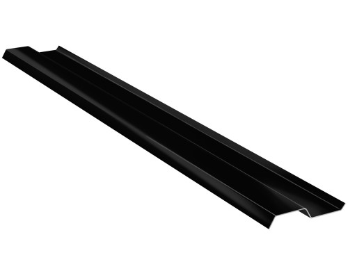 Планка алюминиевая для примыканий Eurovent Flex Line 80 х 2000 мм. RAL 9005 Черный