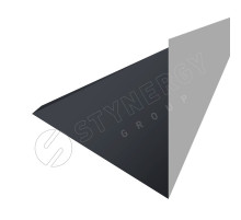 Планка для верхнего примыкания к трубе для SMART Фальц Pro CORUNDUM50® RAL 7024 Серый графит 2 м.