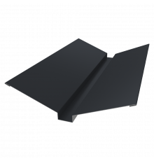 Планка ендовы верхней 115х30х115 0,5 PurPro Matt 275 RAL 7024 мокрый асфальт (2м)