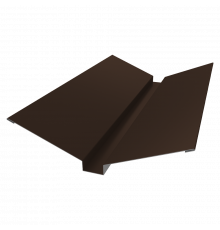 Планка ендовы верхней 115х30х115 0,5 PurPro Matt 275 RAL 8017 шоколад (2м)