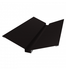 Планка ендовы верхней 115х30х115 0,5 PurPro Matt 275 RAL 9005 черный (3м)
