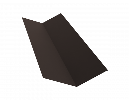 Планка ендовы верхней 145х145 0,5 Satin с пленкой RR 32 темно-коричневый (2м)