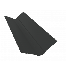 Планка ендовы верхней фигурной 100x100 0,5 PurPro Matt 275 RAL 7016 антрацитово-серый (2м)