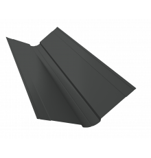 Планка ендовы верхней фигурной 150x150 0,5 PurPro Matt 275 RAL 7016 антрацитово-серый (3м)