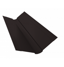 Планка ендовы верхней фигурной 150x150 0,5 PurPro Matt 275 RAL 9005 черный (3м)