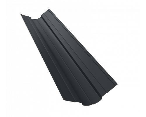 Планка ендовы верхней фигурной 70x70 0,5 PurPro Matt 275 RAL 7016 антрацитово-серый (3м)