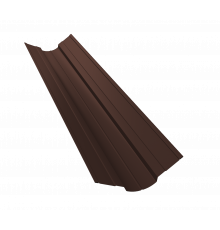 Планка ендовы верхней фигурной 70x70 0,5 PurPro Matt 275 RAL 8017 шоколад (2м)