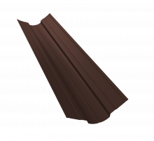 Планка ендовы верхней фигурной 70x70 0,5 PurPro Matt 275 RAL 8017 шоколад (3м)