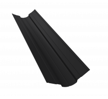 Планка ендовы верхней фигурной 70x70 0,5 PurPro Matt 275 RAL 9005 черный (3м)