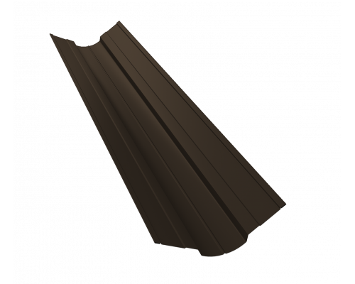 Планка ендовы верхней фигурной 70x70 0,5 PurPro Matt 275 RR 32 темно-коричневый (3м)