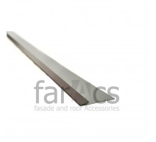 Планка финишная металлическая FarAcs Полиэстер с пленкой 0,4 мм. Ral 8017 L=2 м. 