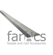 Планка финишная металлическая FarAcs Полиэстер с пленкой 0,45 мм. Ral 7024 L=2 м. 