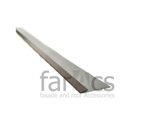 Планка финишная металлическая FarAcs Premium Rooftop Matte / Стальной бархат 0,5 мм. Ral 8017 L=2 м.