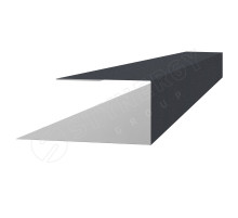 Планка J-профиль 18 х 3000 мм. (КД, Евробрус, СТ) Stynergy GRAPHITE45 RAL 7024 Серый графит 0,45 мм.