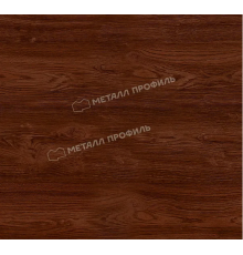 Планка J-профиль 25 х 30 х 3000 мм. Металл Профиль Woodstock ECOSTEEL Мореный Дуб 0,5 мм.