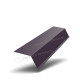 Планка капельник 79 х 55 х 2000 мм. Металл Профиль VALORI Violet Тёмно-фиолетовый 0,5 мм.