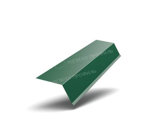 Планка капельник 79 х 55 х 2000 мм. NormanMP RAL 6005 Зеленый мох 0,5 мм.