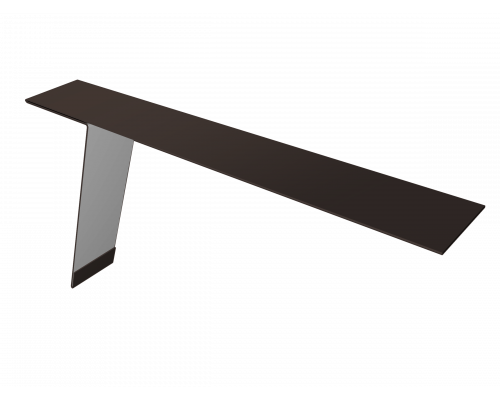 Планка карнизная фальц Grand Line Satin Matt 0,5 мм. 130 х 80 мм. RR 32 темно-коричневый 2 м.