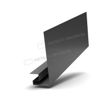 Планка откоса сложная 3D 245 х 75 х 3000 мм. Металл Профиль VALORI DarkGrey Темно-серый 0,5 мм