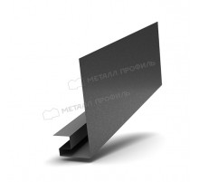Планка откоса сложная 3D 245 х 75 х 3000 мм. Металл Профиль VALORI DarkGrey Темно-серый 0,5 мм