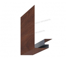 Планка откоса сложная 3D Металл Профиль 245 х 75 х 3000 мм. (ECOSTEEL-01-МореныйДуб-0.5)