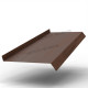 Планка отлива 150 х 30 х 2000 мм. Металл Профиль ECOSTEEL_MA Бразил. Вишня 0,5 мм.