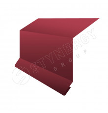 Планка примыкания в штробу 15 х 33 х 20 х 2000 мм. Stynergy CORUNDUM50 0,5 мм. RAL 3005 Винно-красный