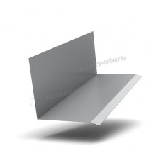 Планка примыкания верхняя к стене FASTCLICK 150 х 135 х 2000 мм. NormanMP RAL 7004 Серый 0,5 мм.