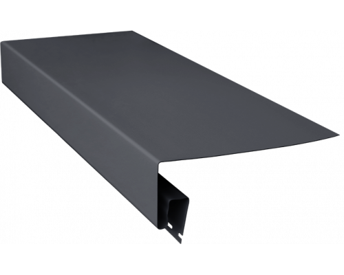 Планка приоконная широкая 7/8 Grand Line Decor Premium Acryl Графит 230 х 3000 мм.