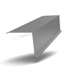 Планка торцевая 95 х 120 х 2000 мм. Металл Профиль NormanMP RAL 7004 Серый 0,5 мм.