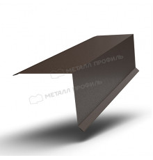 Планка торцевая 95 х 120 х 2000 мм. Металл Профиль VALORI DarkBrown Темно-коричневый 0,5 мм.