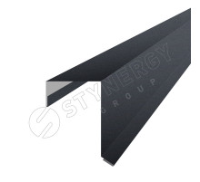 Планка торцевая фасадная для SMART Фальц Pro CORUNDUM50® матовый RAL 7024 Графитовый серый 2 м.