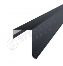 Планка торцевая фасадная для SMART Фальц Pro CORUNDUM50® матовый RAL 7024 Графитовый серый 2 м.