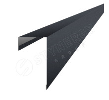 Планка торцевая фасадная для SMART Фальц Pro GRAPHITE45® RAL 7024 Серый графит 3 м.