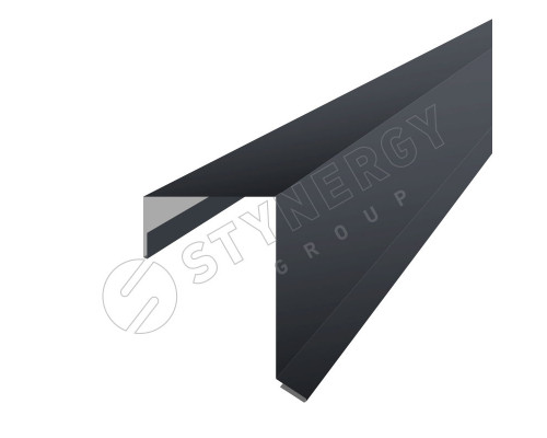Планка торцевая кровельная для SMART Фальц Pro CORUNDUM50® RAL 7024 Серый графит 2 м.