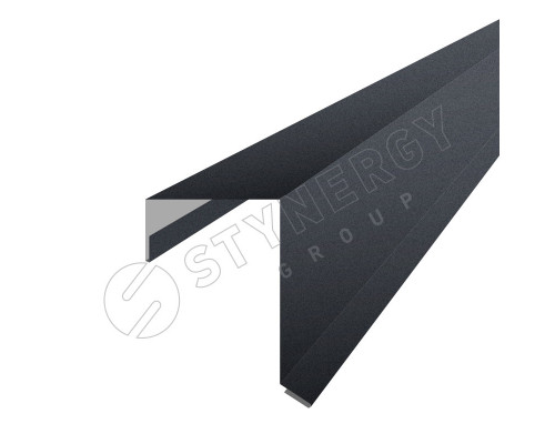 Планка торцевая кровельная для SMART Фальц Pro GRAPHITE45® RAL 7024 Серый графит 2 м.