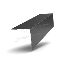 Планка угла наружного 50 х 50 х 3000 мм. Металл Профиль VALORI DarkGrey Темно-серый 0,5 мм.