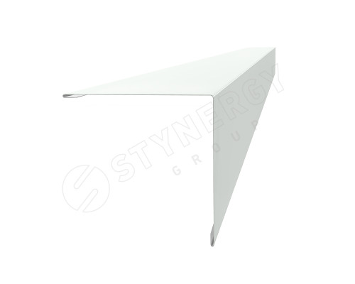Планка угла внешнего 110 x 110 х 2000 мм. Stynergy CORUNDUM50 0,5 мм. RAL 9003 Белый