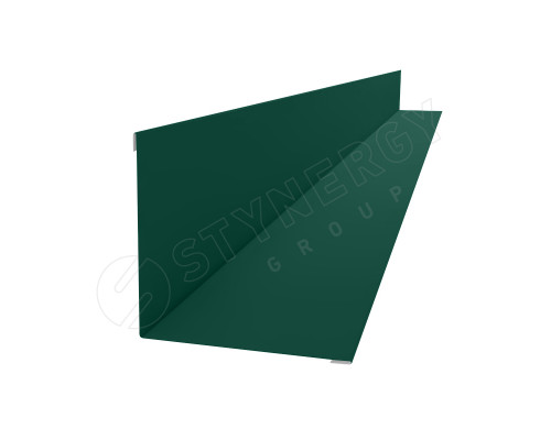 Планка угла внутреннего 110 x 110 х 2000 мм. Stynergy CORUNDUM50 0,5 мм. RAL 6005 Зеленый мох