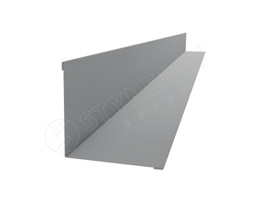 Планка угла внутреннего 110 x 110 х 2000 мм. Stynergy CORUNDUM50 0,5 мм. RAL 7004 Сигнальный серый
