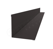 Планка угла внутреннего 110 x 110 х 2000 мм. Stynergy CORUNDUM50 0,5 мм. RR 32 Cеро-коричневый