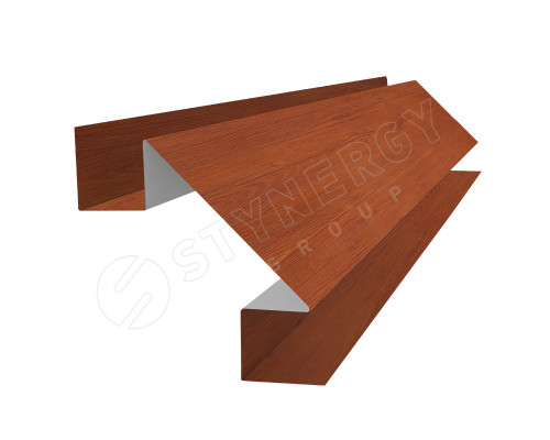 Планка угла внутреннего сложная 3000 мм. (КД, Евробрус, СТ) Synergy SteelArt Дуб 3D 0,45 мм.