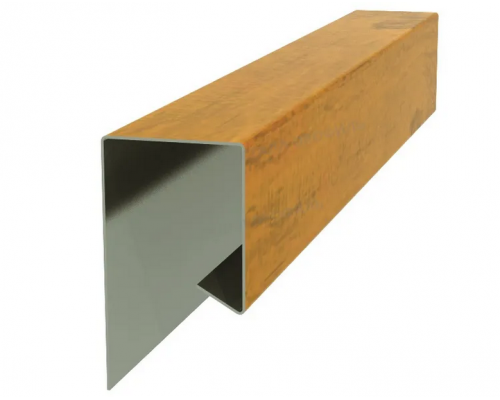 Планка завершающая сложная Металл Профиль 30 х 25 х 3000 мм. ECOSTEEL_T-01 Сосна 0,5 мм.