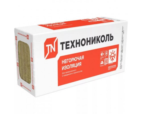 Плита минераловатная ТЕХНОРУФ 45 1200 х 600 х 50 мм. (4,32м2 / 0,216м3) 6 плит, Технониколь
