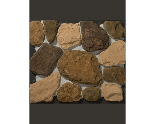 Плитка декоративная под камень Unistone Бут 440-260 х 105-90 х 40 мм. Цвет №2