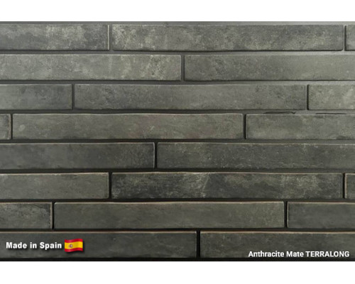Плитка для цоколя и фасада Terralong Join Anthracite 450 х 48 х 10 мм.
