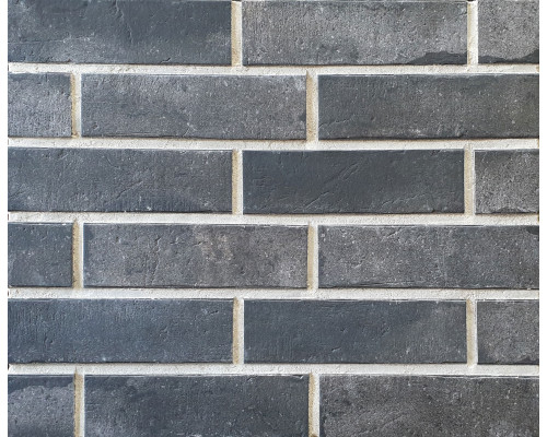 Плитка клинкерная фасадная Interbau 240 x 71 x 10 мм. Brick Loft INT 576 Anthrazit NF