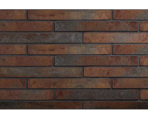 Плитка минеральная фасадная ригельная Wandermode Armschwung 440 x 52 x 20 мм. Kupferer Sand