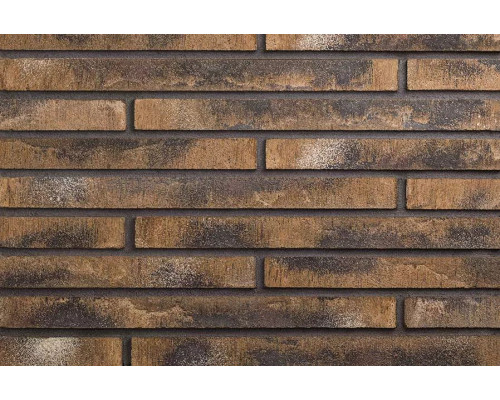 Плитка минеральная фасадная ригельная Wandermode Armschwung 500 x 40 x 20 мм. Bronze-Schwarz