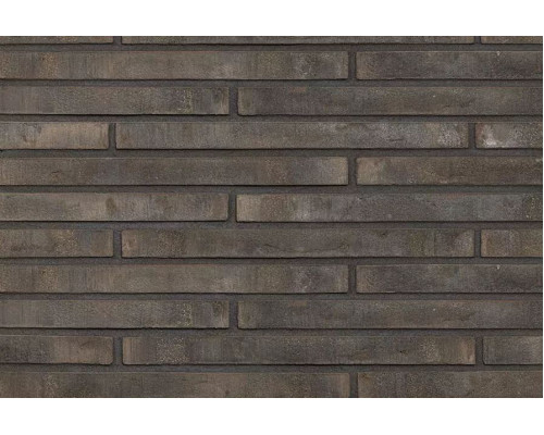 Плитка минеральная фасадная ригельная Wandermode Armschwung 500 x 40 x 20 мм. Schwarzbraun